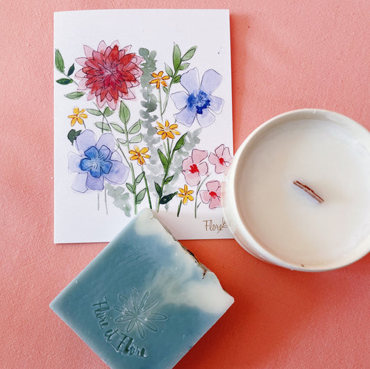 Ensemble la bougie dans une tasse