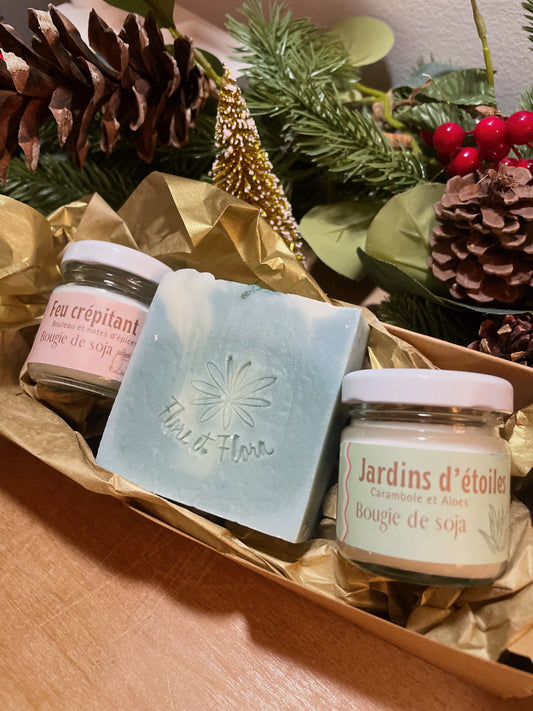 L'ensemble bougies et savon