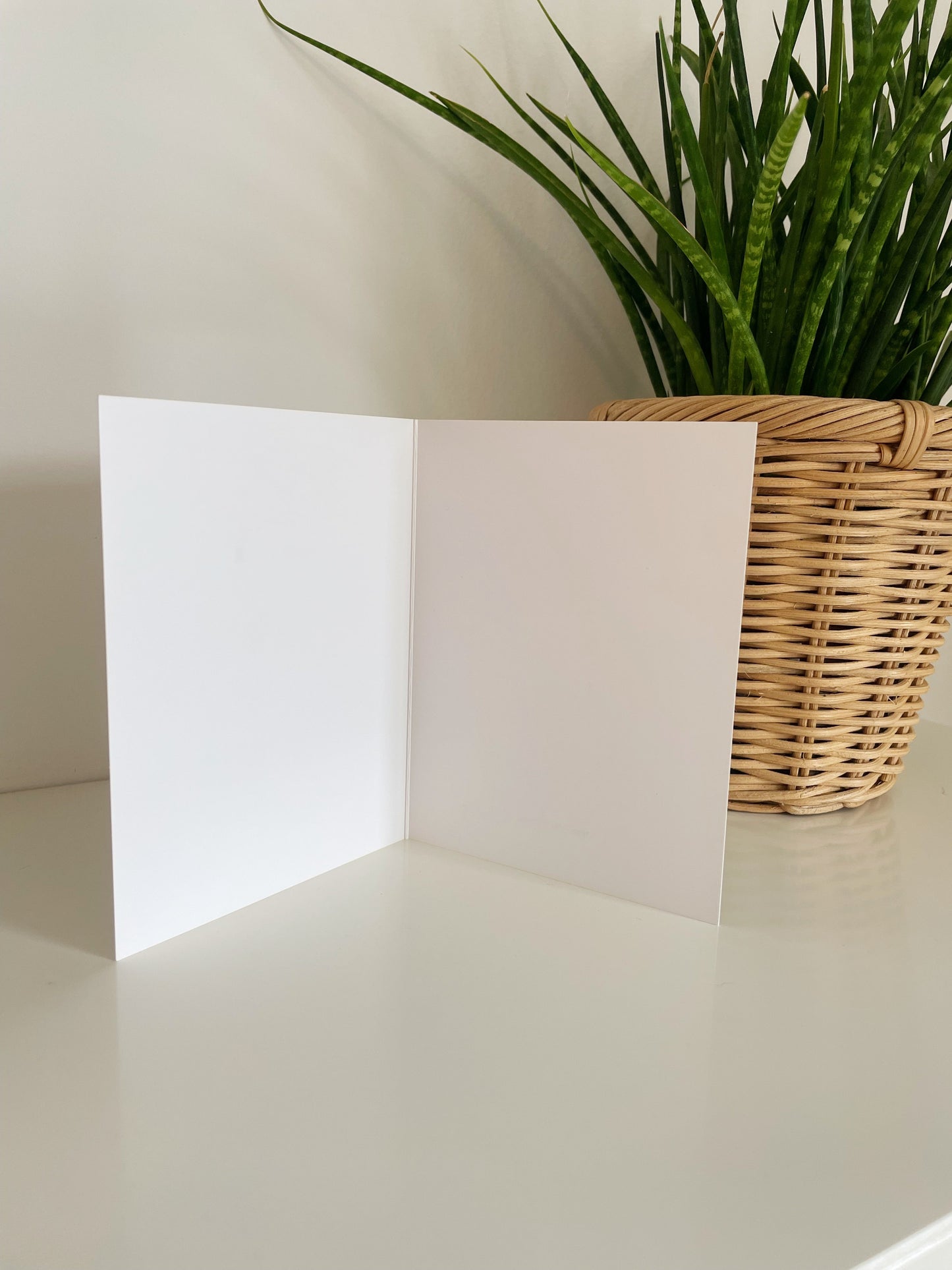Carte de souhaits - Vase à pois