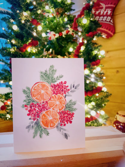 Carte de souhaits des Fêtes