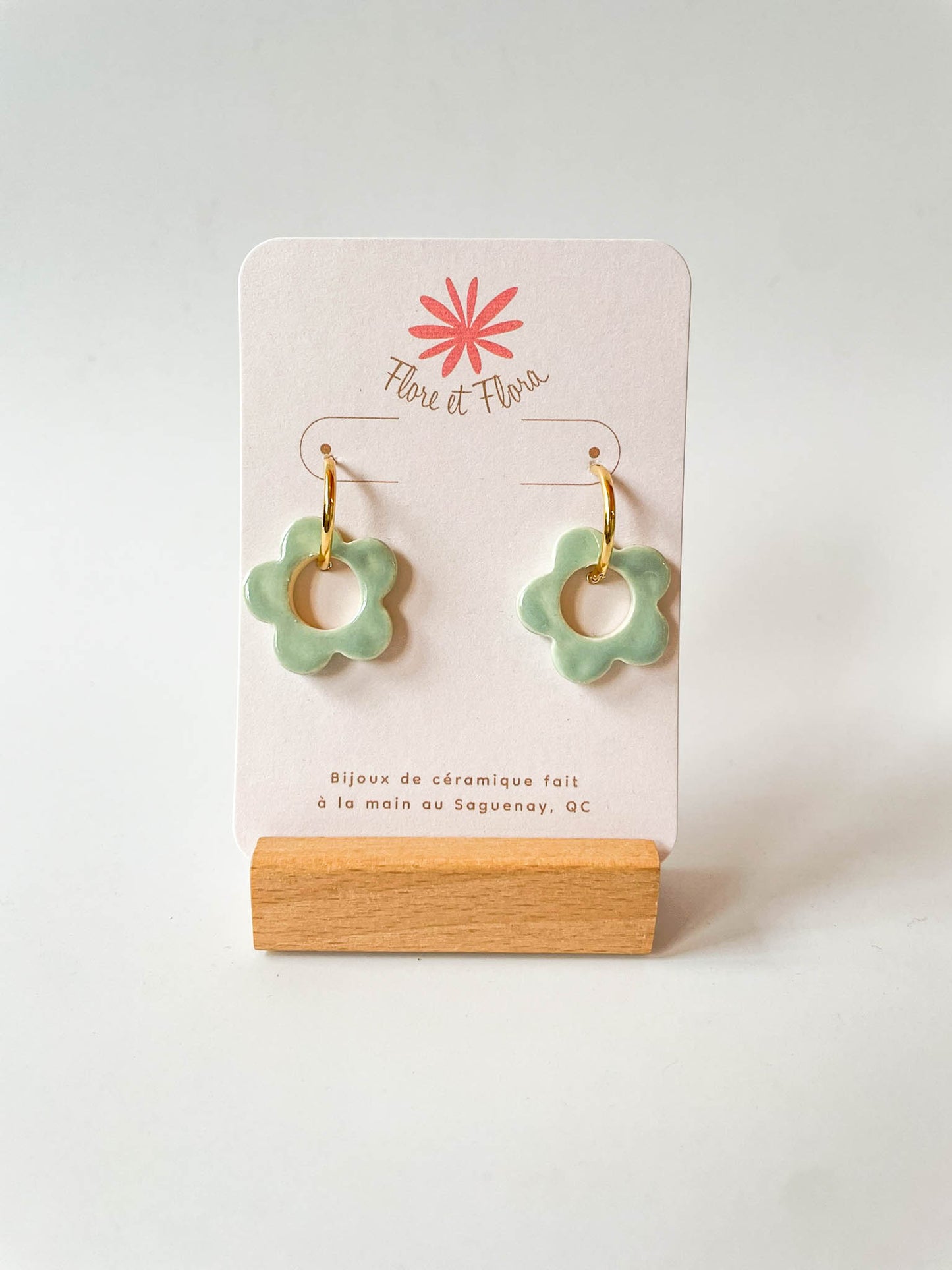 Boucles d'oreilles - Fleur Retro