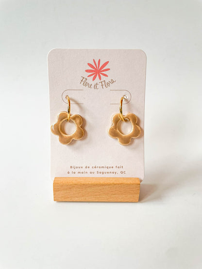 Boucles d'oreilles - Fleur Retro