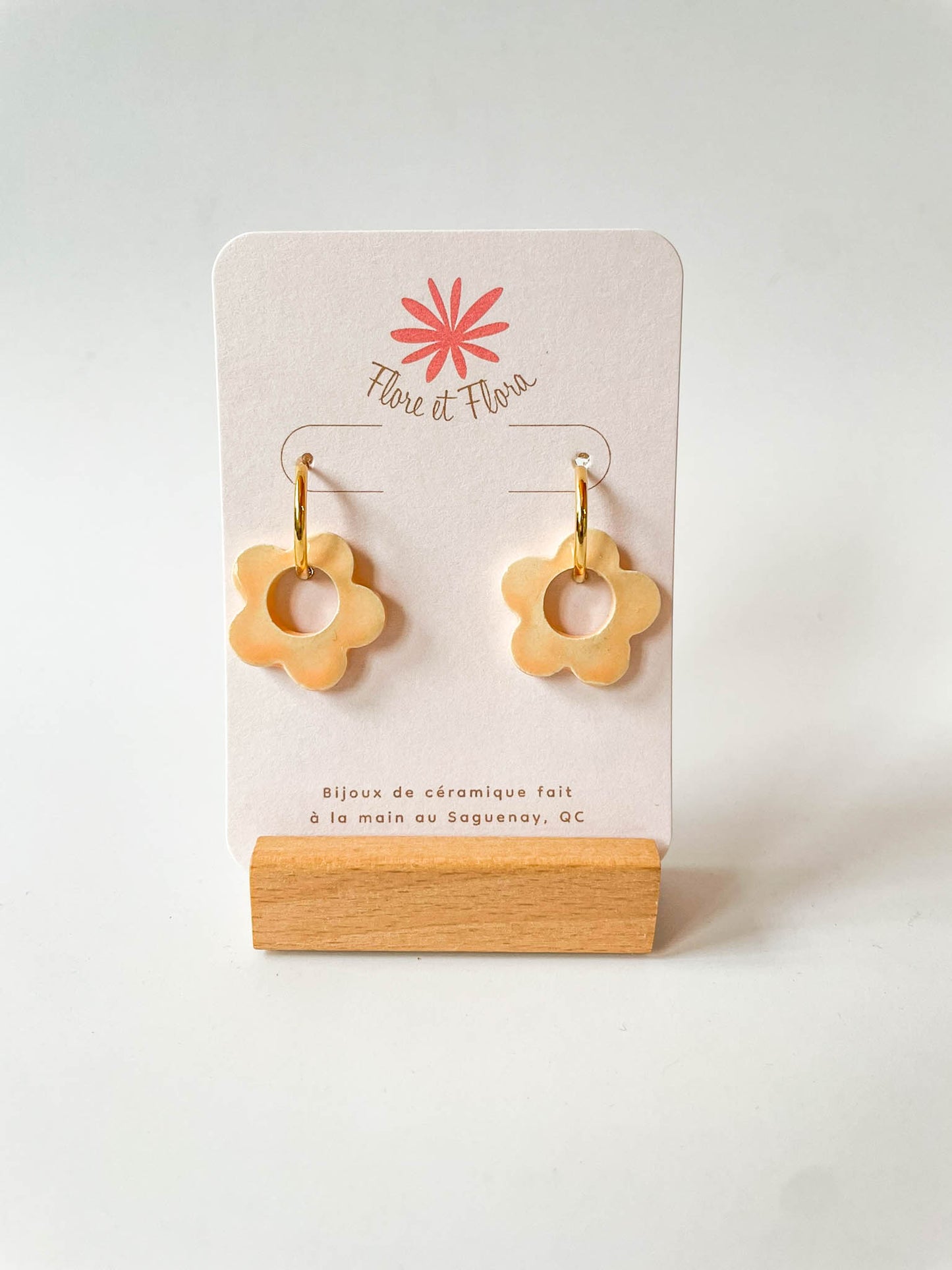 Boucles d'oreilles - Fleur Retro