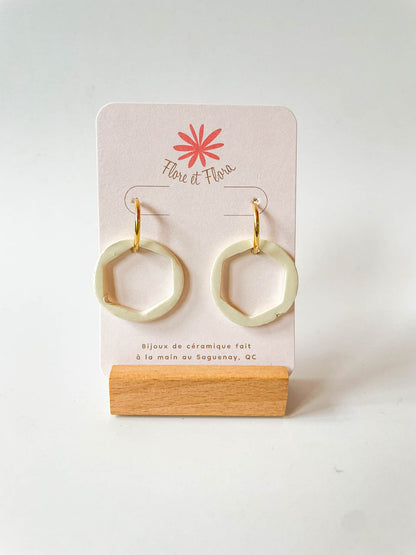 Boucles d'oreilles - Grand hexagone