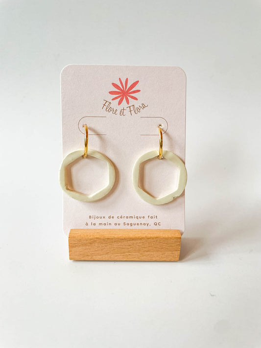 Boucles d'oreilles - Grand hexagone