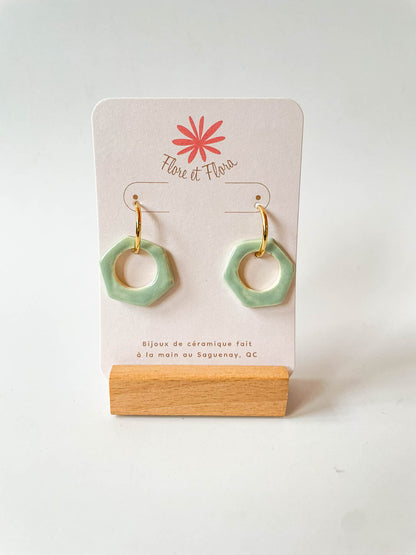 Boucles d'oreilles - Petit Hexagone