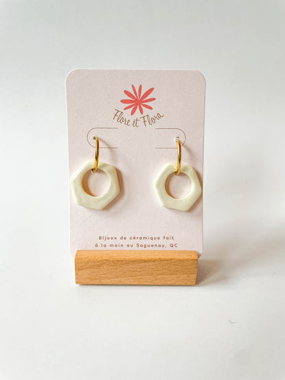 Boucles d'oreilles - Petit Hexagone