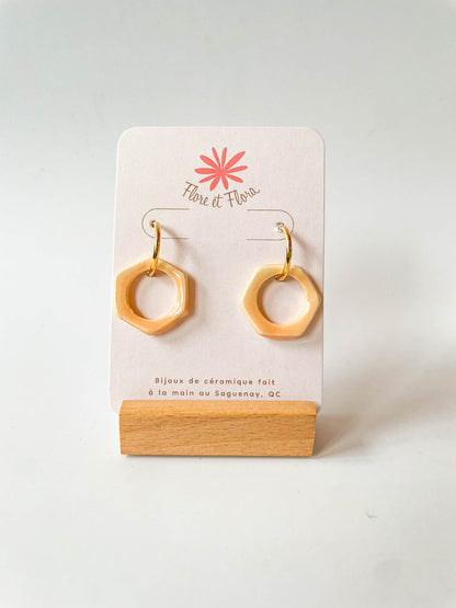 Boucles d'oreilles - Petit Hexagone