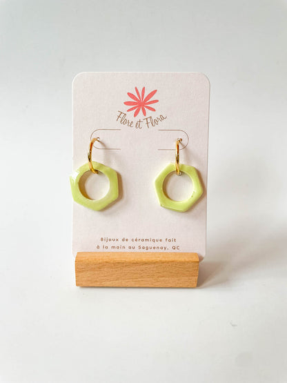 Boucles d'oreilles - Petit Hexagone